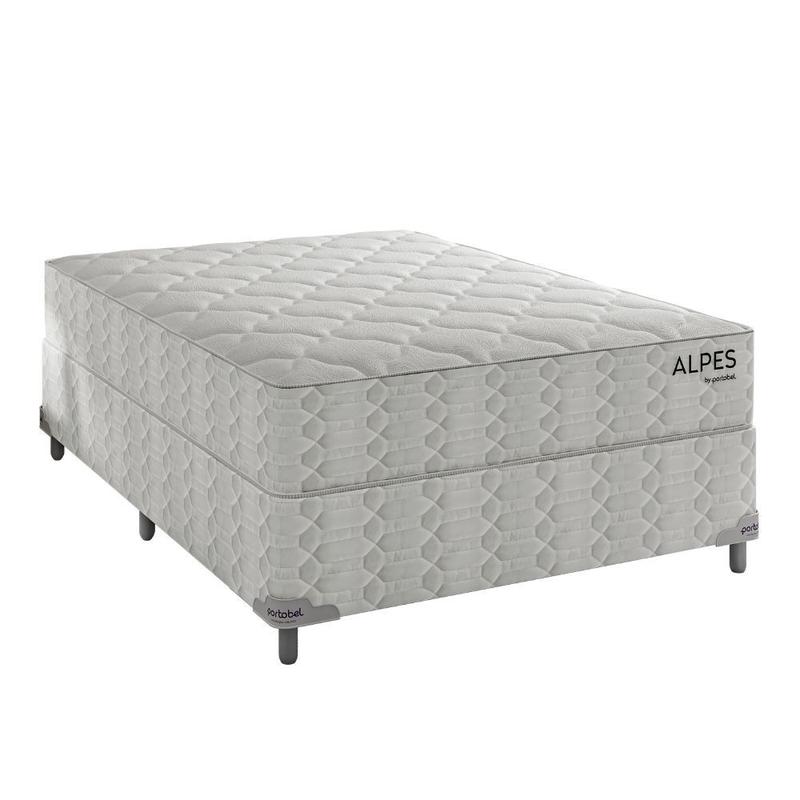 Conj box portobel alpes 138x188x70 - Cama Box Solteiro - Magazine